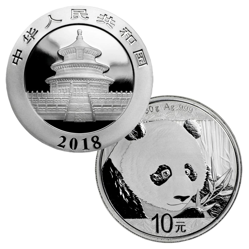 2018 30 Gram .999 Silver Chinese 10 Yuan Panda