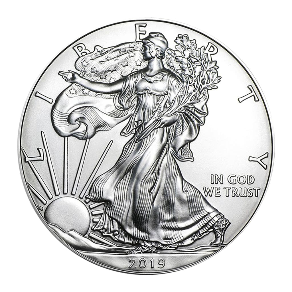 2019 $1 American Silver Eagle Coin In US Mint Box