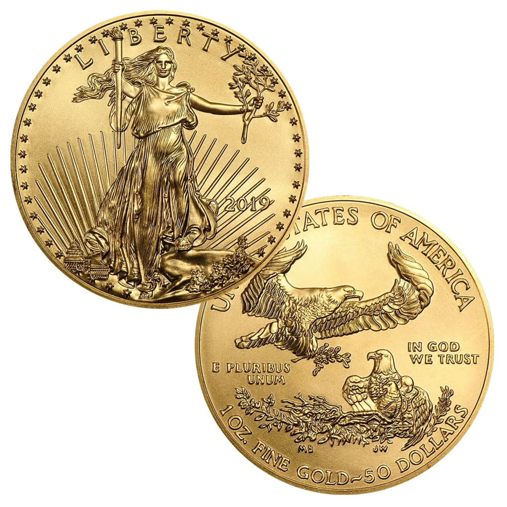 2019 $50 1 Ounce Gold American Eagle BU