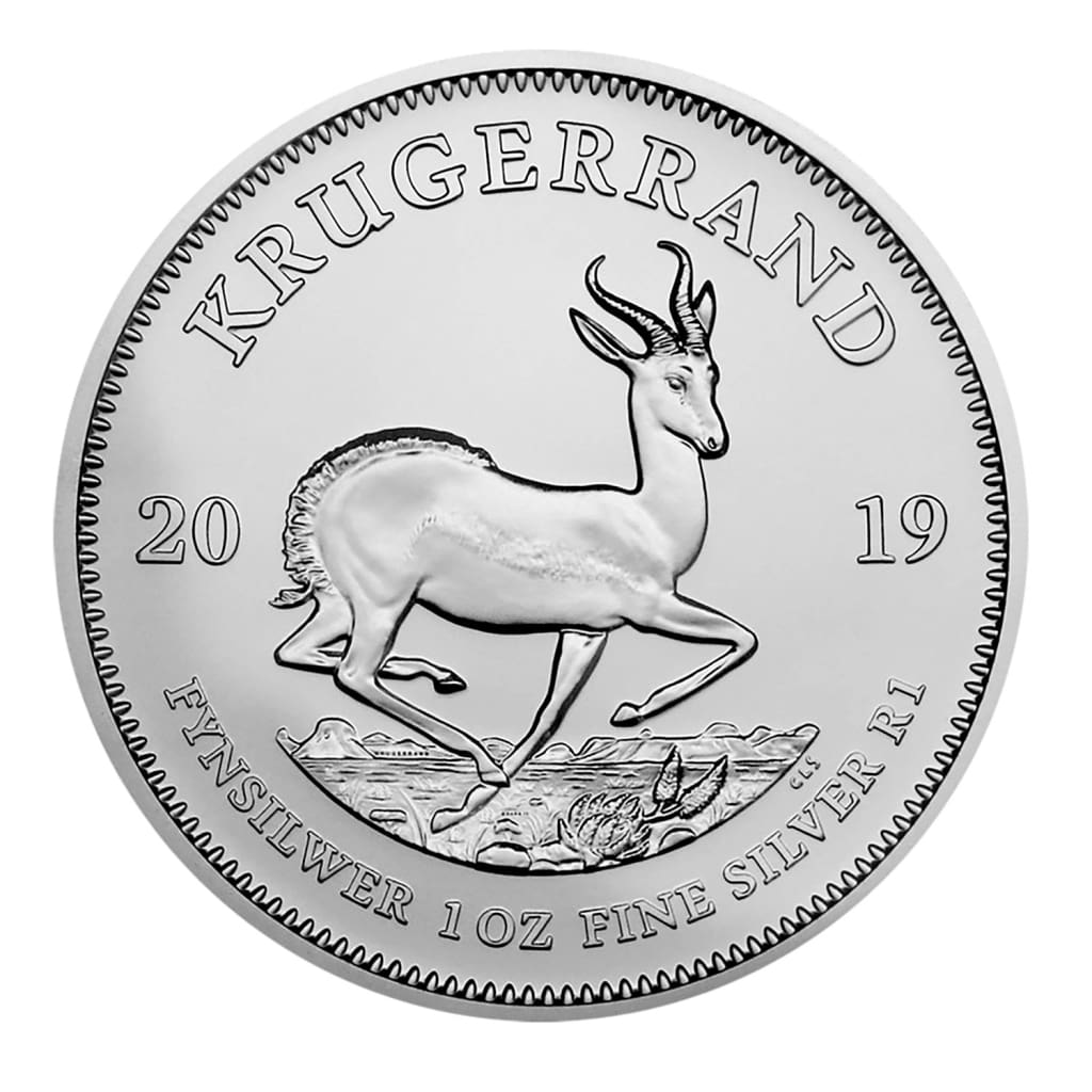 2019 South Africa .999 Silver Krugerrand 1 oz - 1 Rand