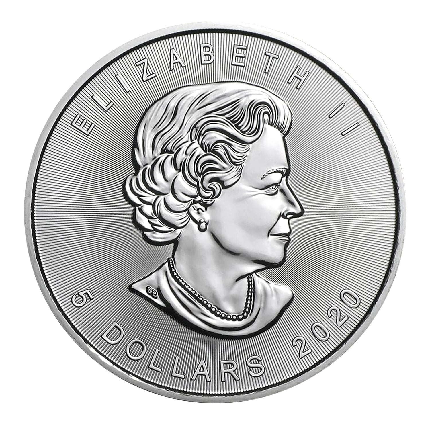 2020 $5 Canadian Maple Leaf - 1 Troy Ounce .9999 Silver BU