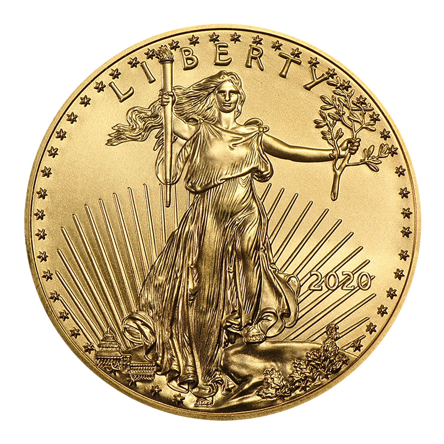 2020 $10 1/4 oz Gold American Eagle BU Brilliant Uncirculated