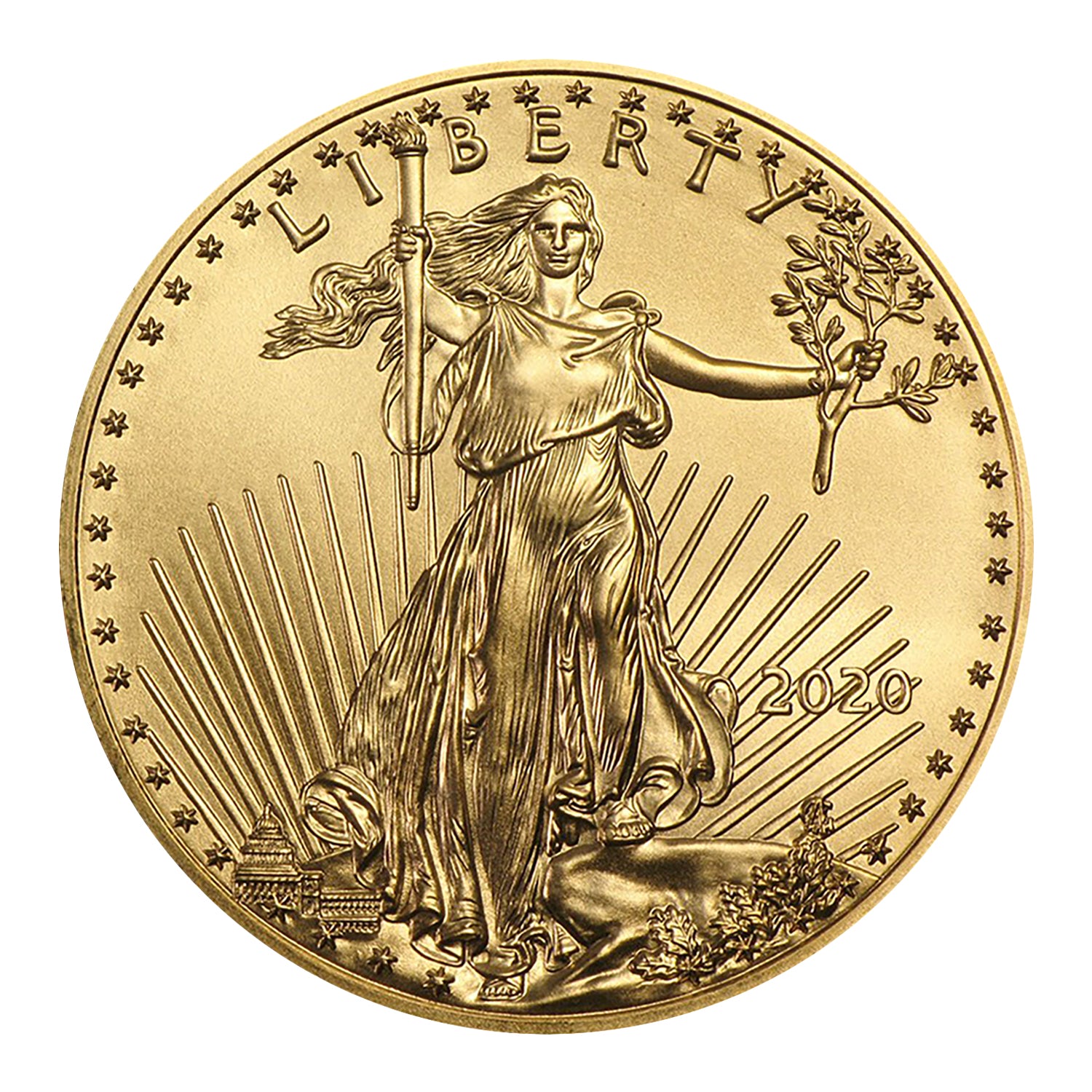 2020 $25 1/2 oz Gold American Eagle BU Brilliant Uncirculated