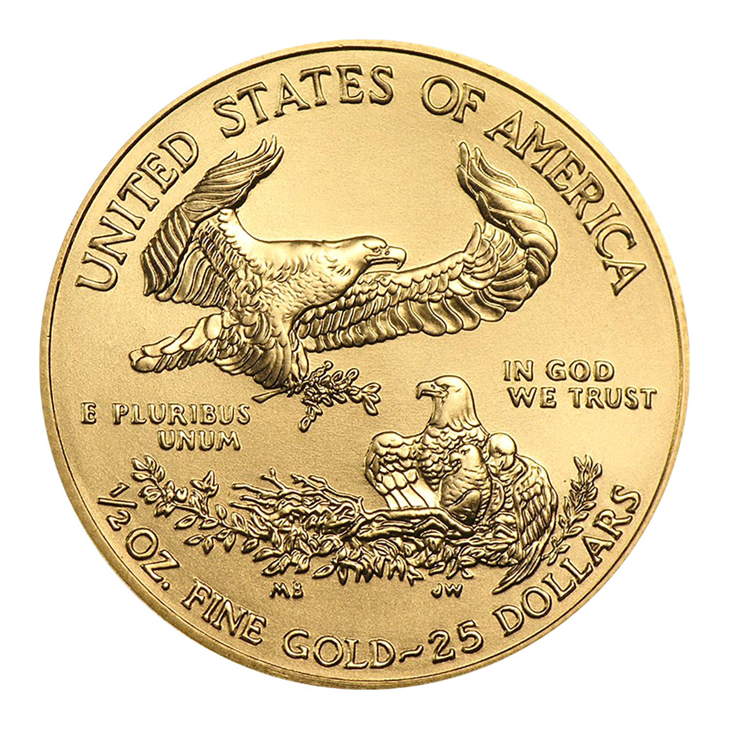 2020 $25 1/2 oz Gold American Eagle BU Brilliant Uncirculated