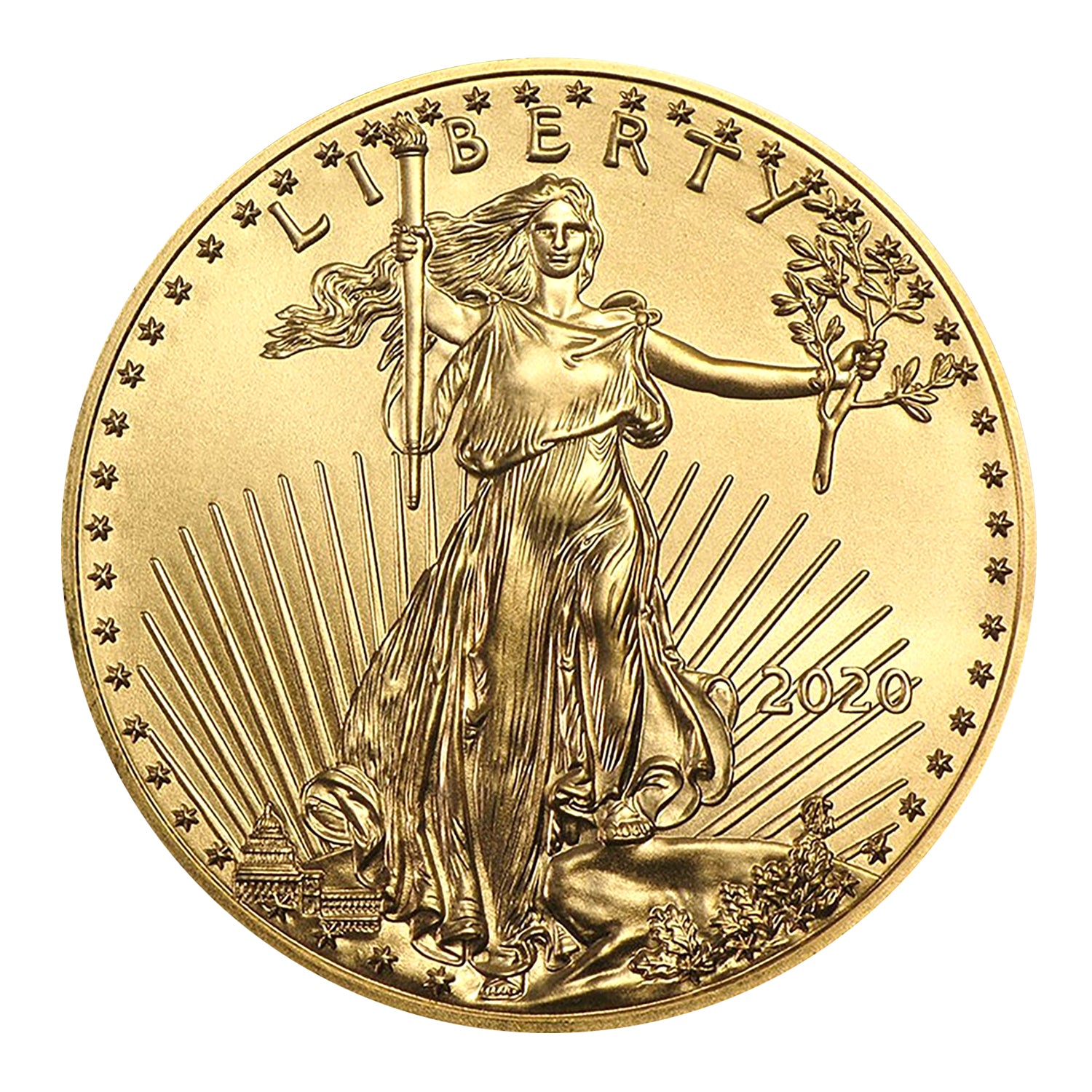 2020 $50 1 oz Gold American Eagle BU Brilliant Uncirculated