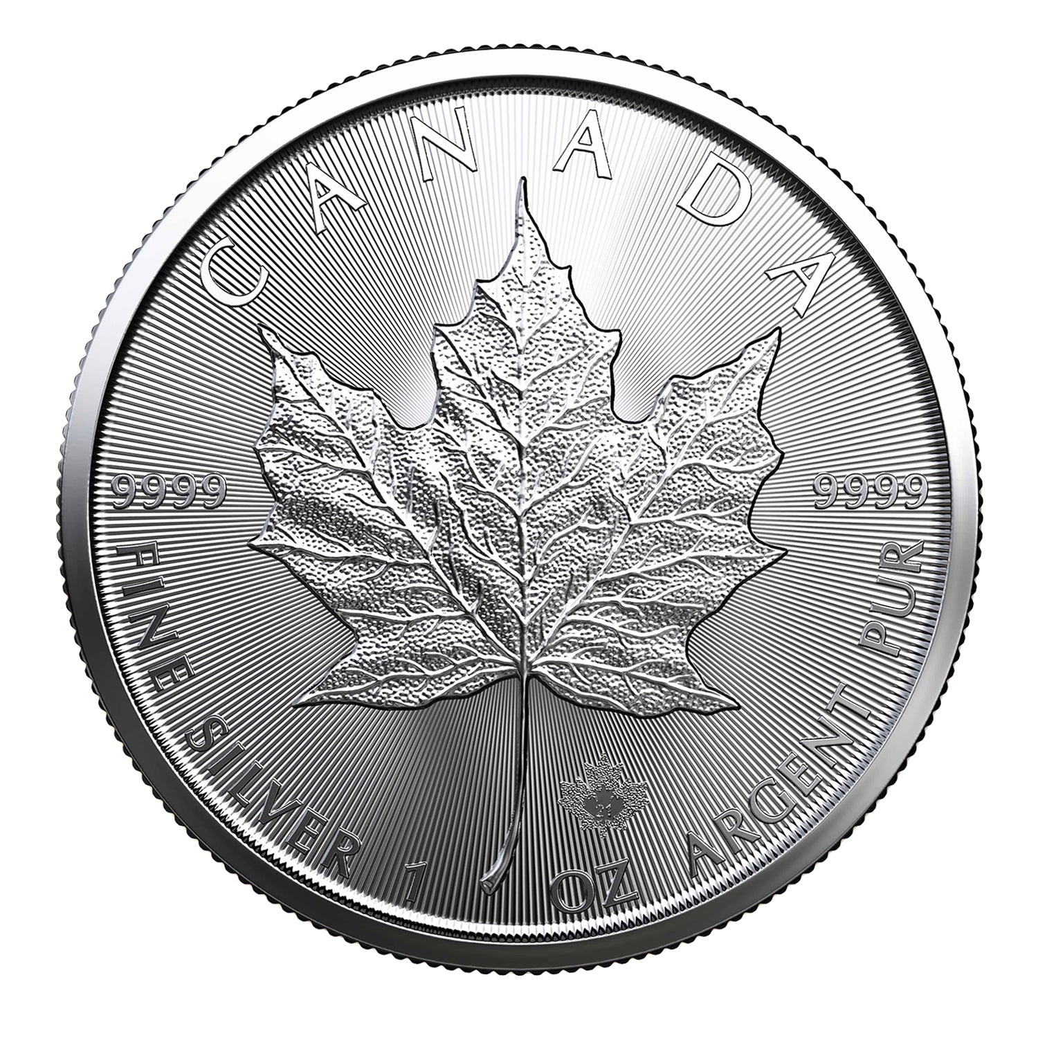 2021 $5 Canadian Maple Leaf - 1 Troy Ounce .9999 Silver BU