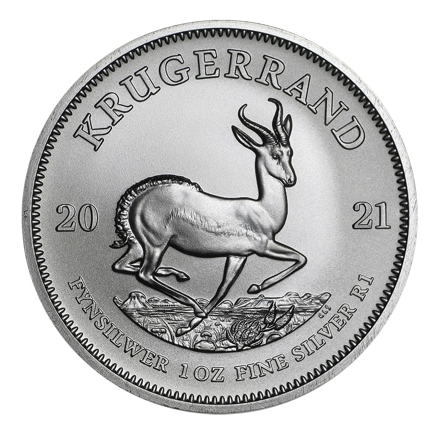 2021 South Africa .999 Silver Krugerrand 1 oz - 1 Rand