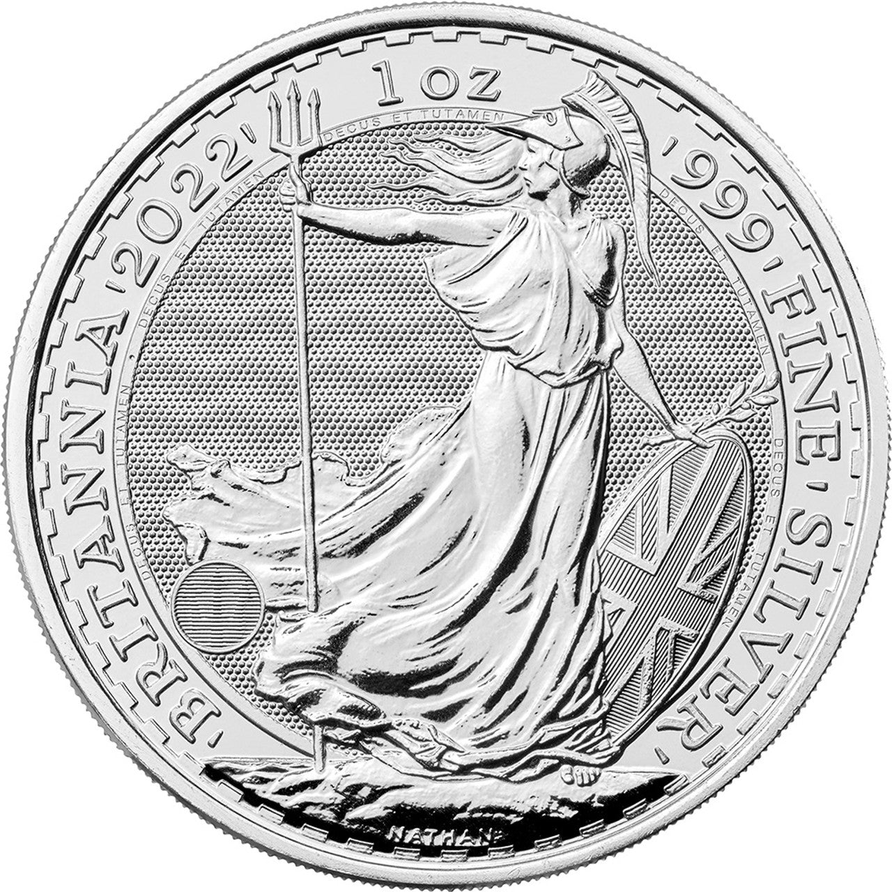 2022 Great Britain £2 Silver Britannia 1 oz .999 Brilliant Uncirculated BU