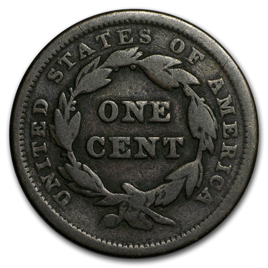 Braided Hair Large Cent Circulated Condition Random Date