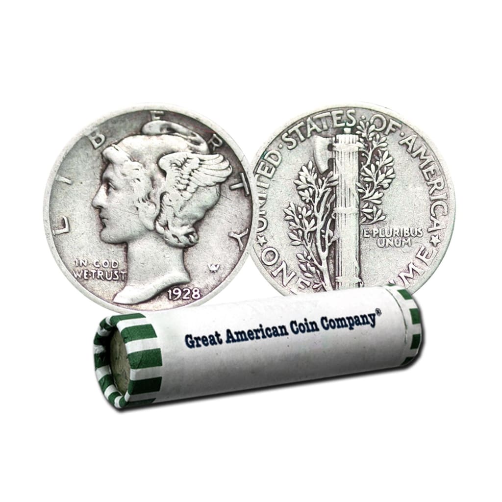 90% Silver Mercury Dimes $5 Face Circulated | Great American Coin ...