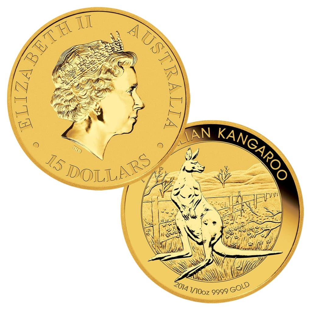 .999 1/10 Ounce Gold Australian Kangaroo