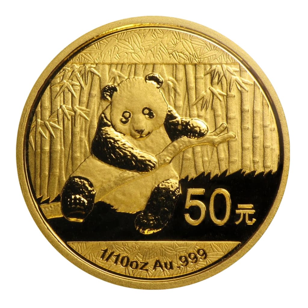 .999 1/10 Ounce Gold China Panda Bear