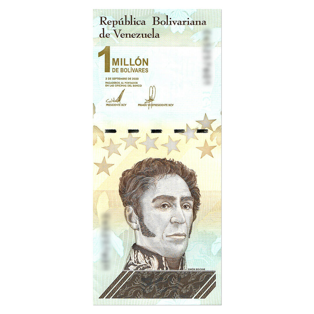 Million Bolivar Brick Dated 2020 Single OBV