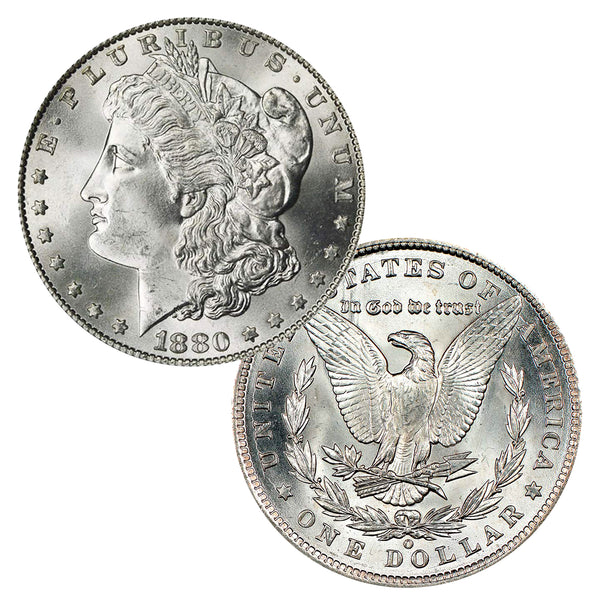 1880 O Morgan Silver Dollar Brilliant Uncirculated BU – Great American Coin  Company®