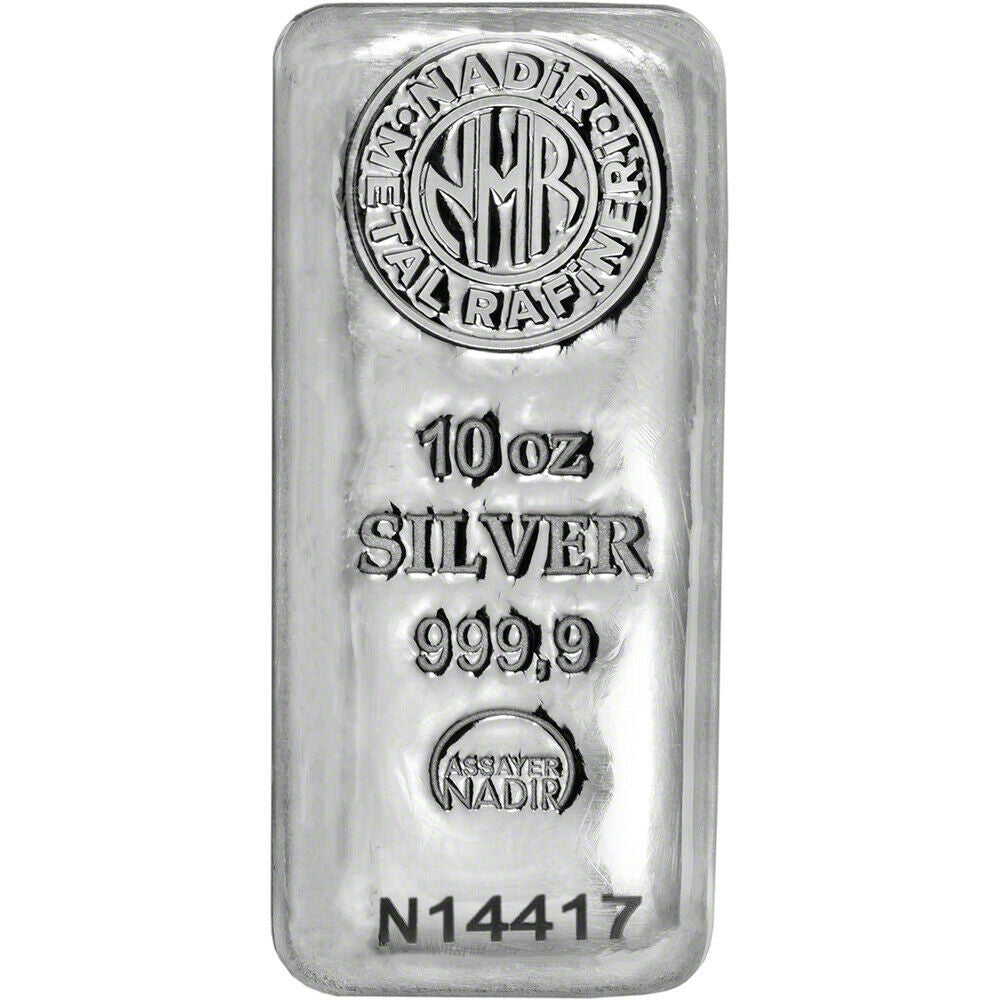 Nadir 10 oz .9999 Silver OBV