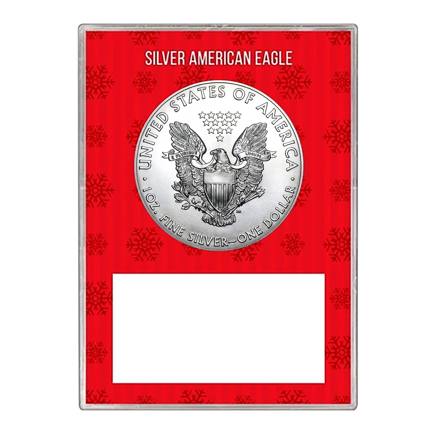 2019 $1 American Silver Eagle Gift Holder – Happy Holidays Design