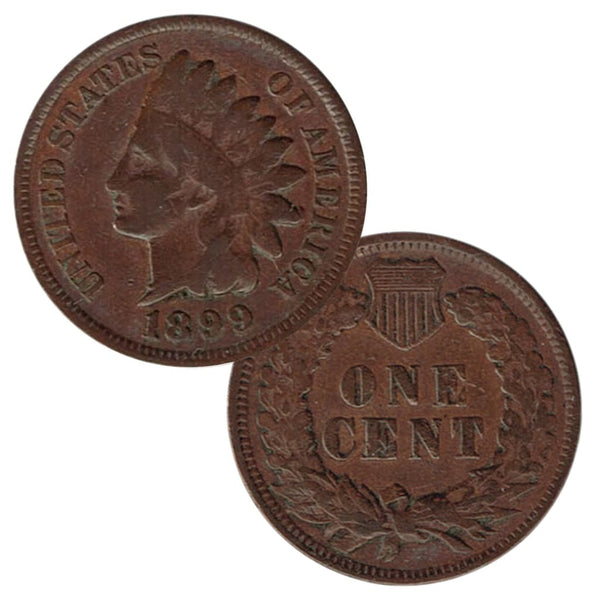 Original 1899/1901 outlet Double Headed Indian Head Cent Coin Flip Winner